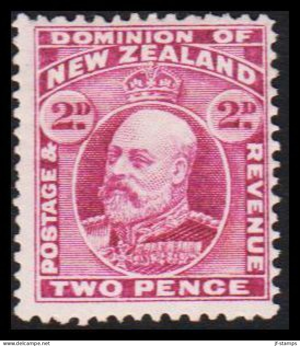 1909-1916. New Zealand. Edward VII TWO PENCE  Perf. 14 X 14½. Hinged. (MICHEL 124) - JF533657 - Nuovi