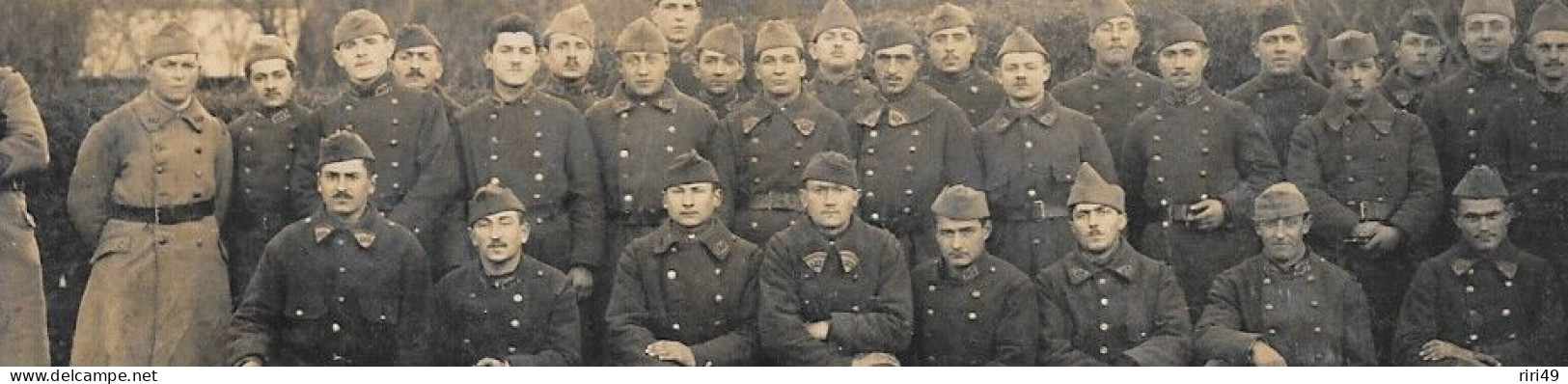 Cpa, CARTE PHOTO, 142è Régiment, Photographe LeMans-72P.LAFAY DOS VIERGE Voir Scannes - Uniformi