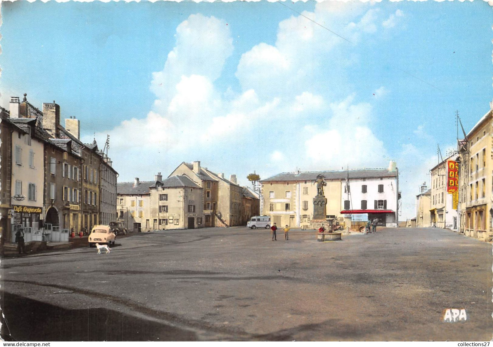 48-CHATEAUNEUF-DE-RANDON- PLACE DUGUESCLIN - Chateauneuf De Randon