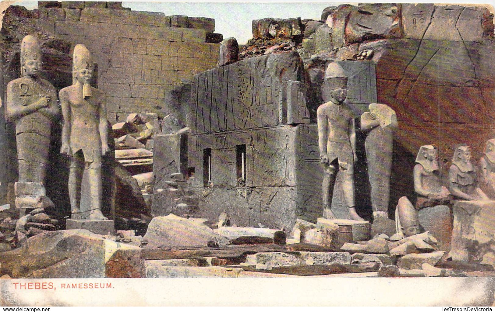 EGYPTE - THEBES - Ramesseum - Ruine - Carte Postale Ancienne - Sonstige & Ohne Zuordnung