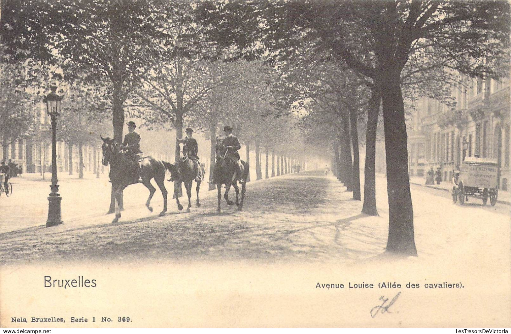 BELGIQUE - Bruxelles - Avenue Louise ( Allée Des Cavaliers ) - Carte Postale Ancienne - Corsi