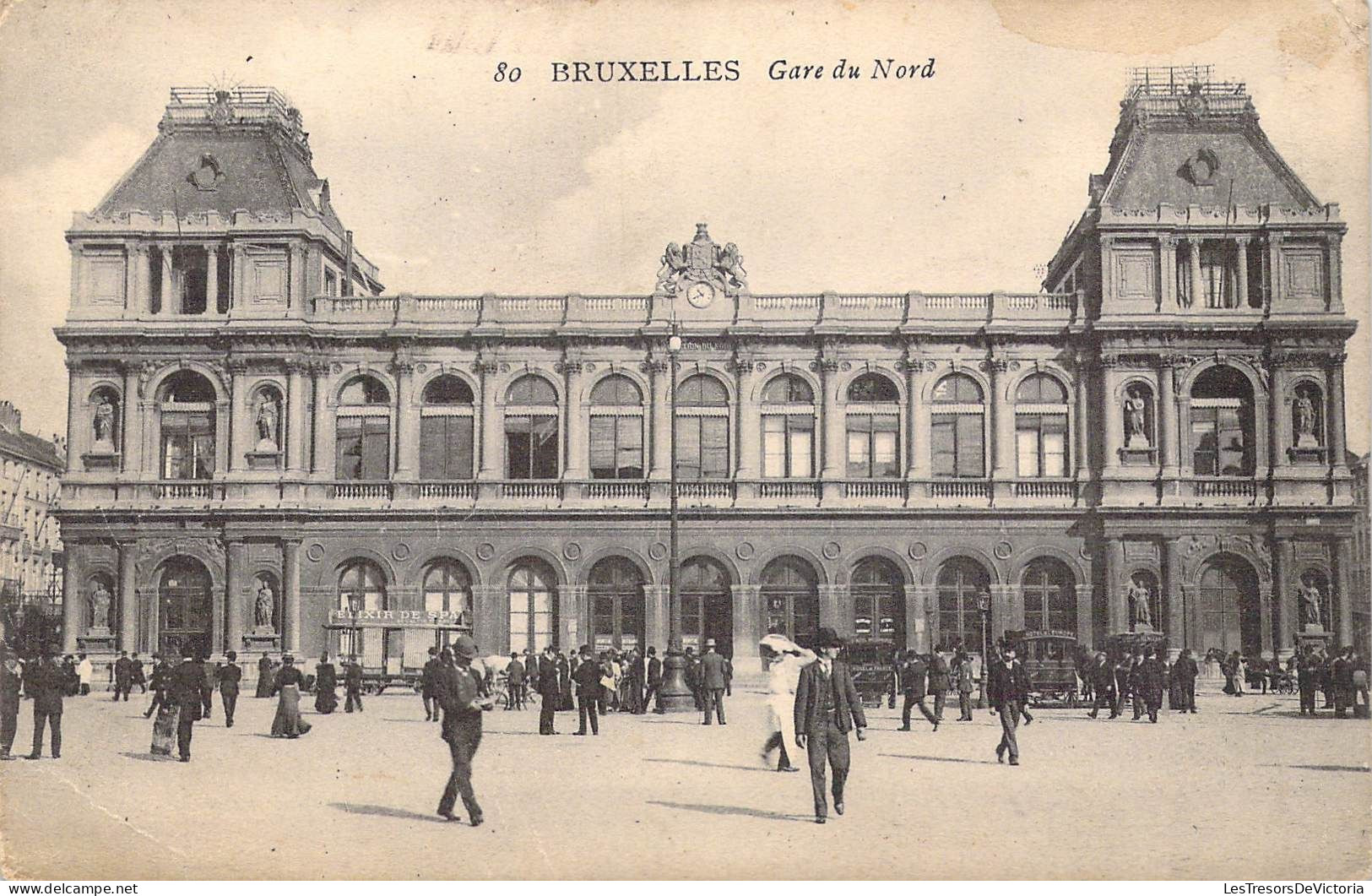 BELGIQUE - Bruxelles - Gare Du Nord - Carte Postale Ancienne - Spoorwegen, Stations