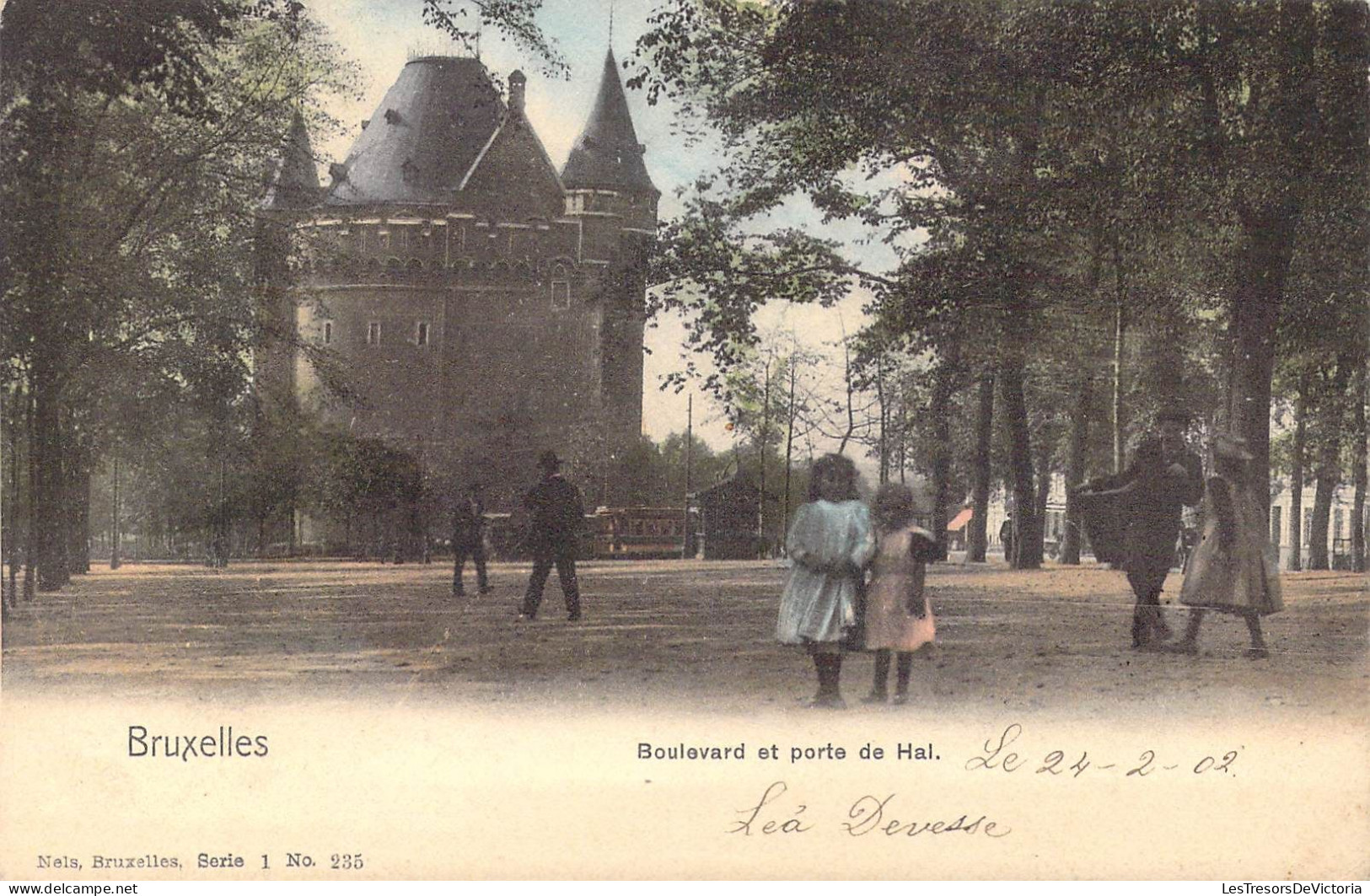 BELGIQUE - Bruxelles - Boulevard Et Porte De Hal - Carte Postale Ancienne - Corsi