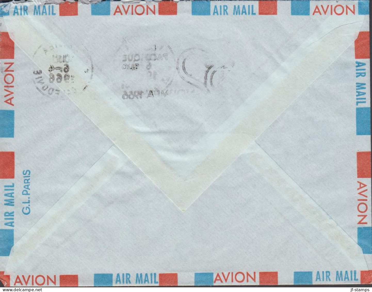 1966. NOUVELLE-CALEDONIE. Fine AIR MAIL Cover To USA With 17 F Flower And 9 F Metrology Canc... (Michel 411+) - JF440767 - Storia Postale