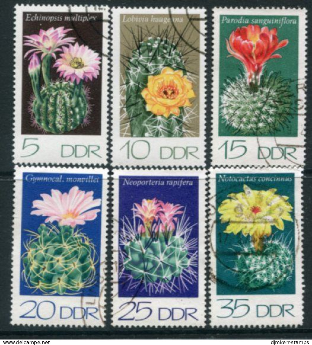 DDR / E. GERMANY 1974 Cacti Used  Michel 1922-27 - Oblitérés