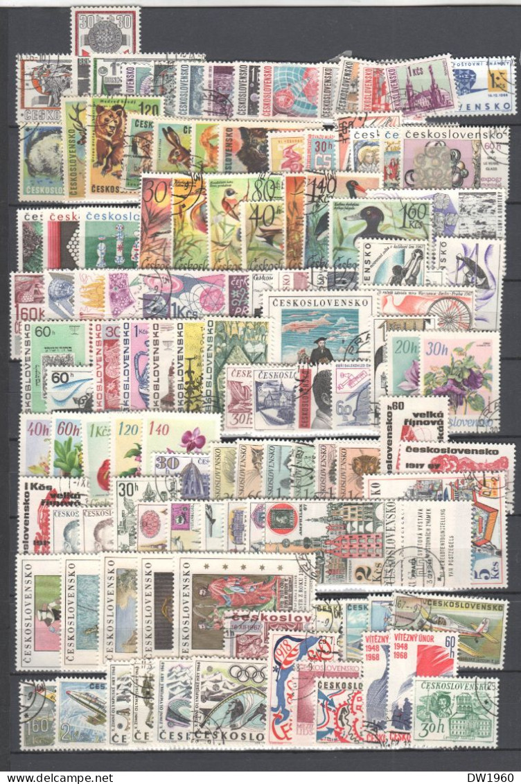 CSSR ,Lot Mit Vielen älteren Briefmarken , Gestempelt - Used Stamps