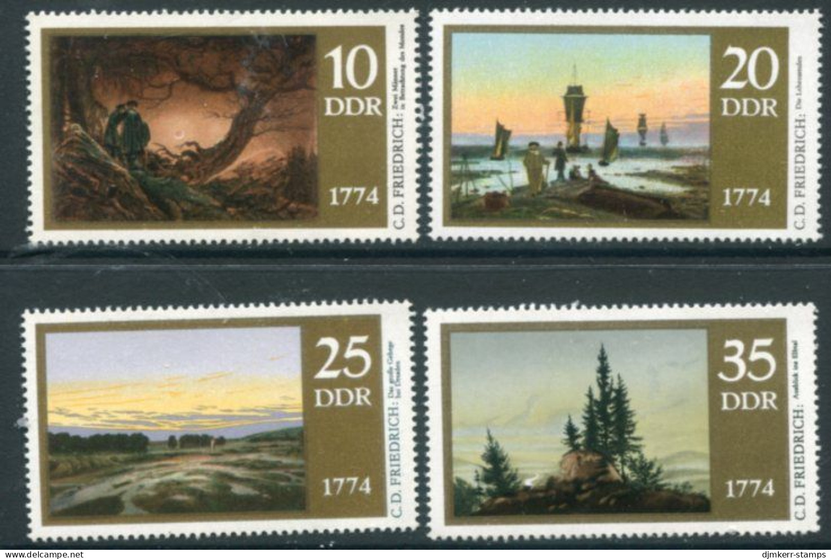 DDR / E. GERMANY 1974 Friedrich Bicentenary MNH / **  Michel 1958-61 - Unused Stamps