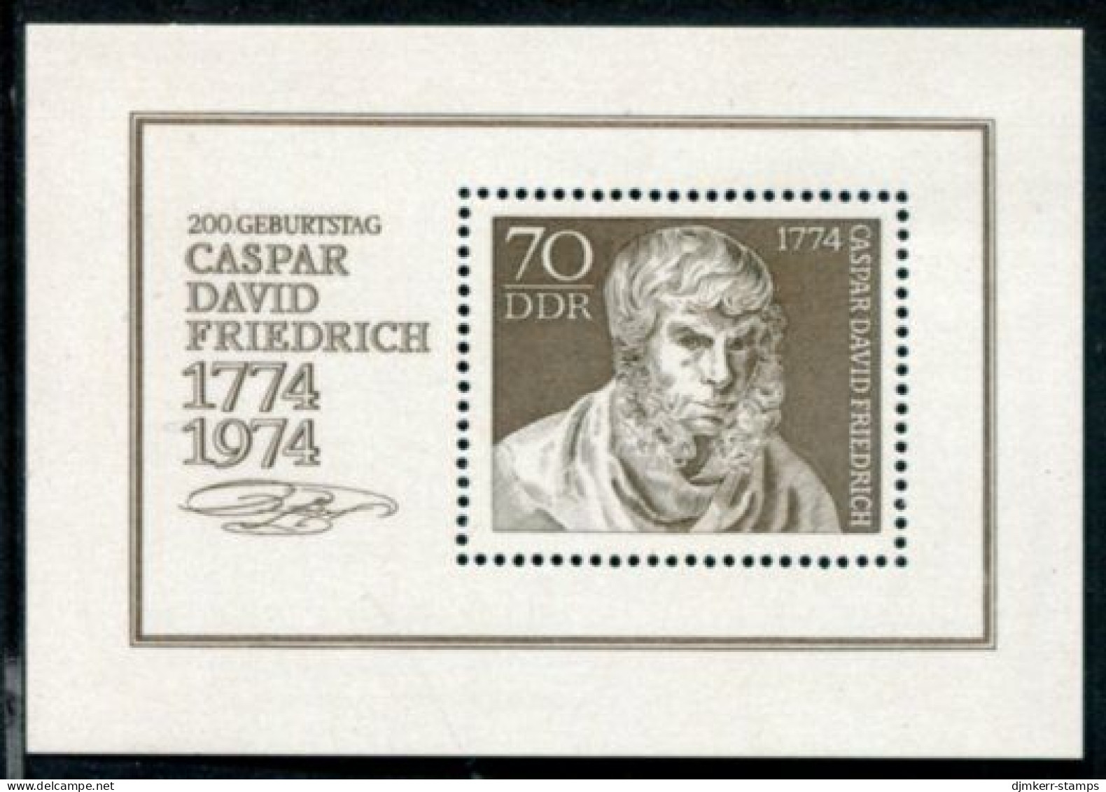 DDR / E. GERMANY 1974 Friedrich Bicentenary Block MNH / **  Michel Block 40 - Unused Stamps