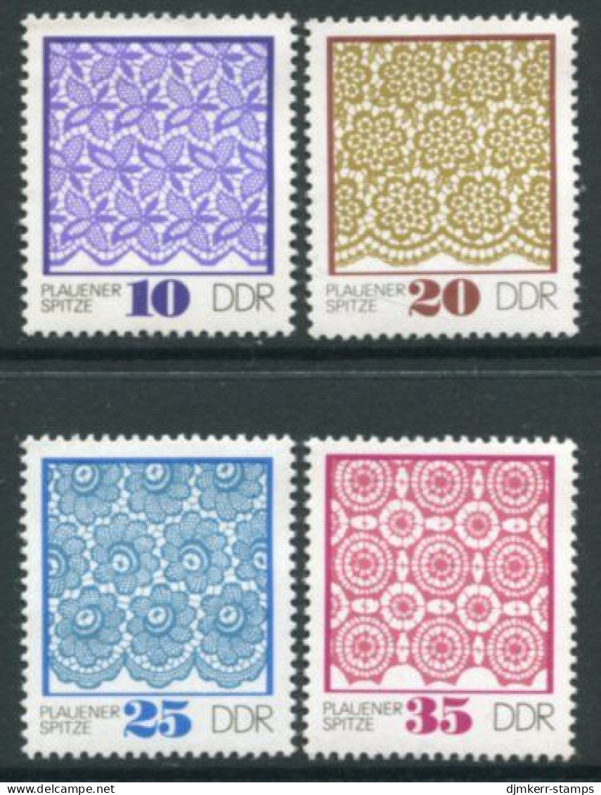 DDR / E. GERMANY 1974 Plauen Lace MNH / **  Michel 1963-66 - Unused Stamps