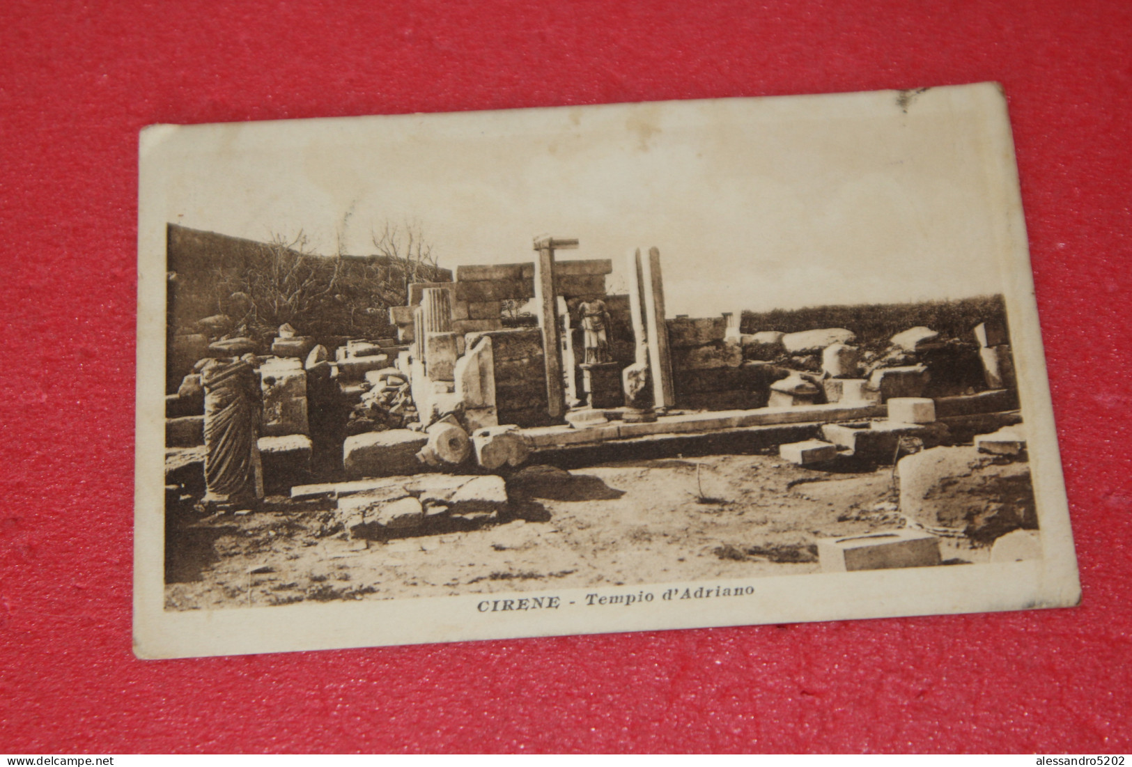 Libya Cirene Tempio Adriano 1919 Foto Rimoldi  - Libië