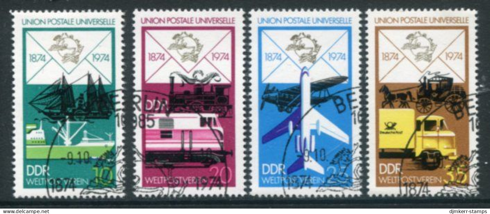 DDR / E. GERMANY 1974 UPU Centenary Used.  Michel 1984-87 - Used Stamps