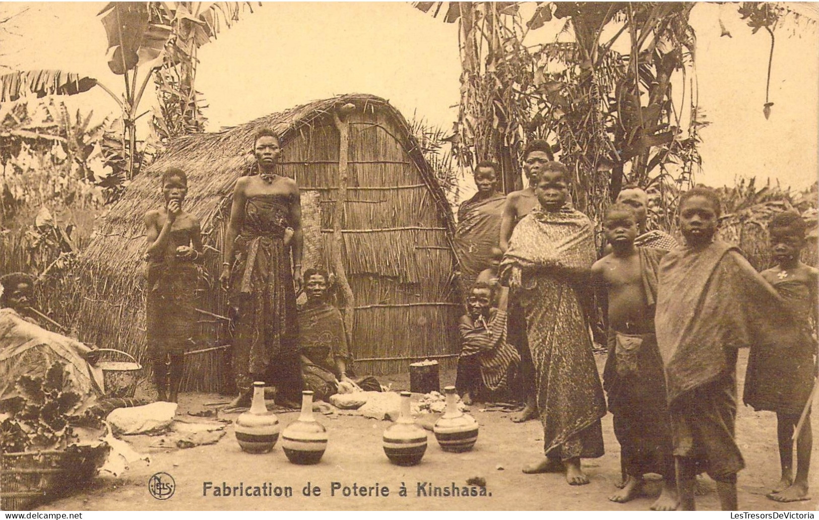 CONGO - Fabrication De Poterie à Kinshasa - Carte Postale Ancienne - Kinshasa - Leopoldville (Leopoldstadt)