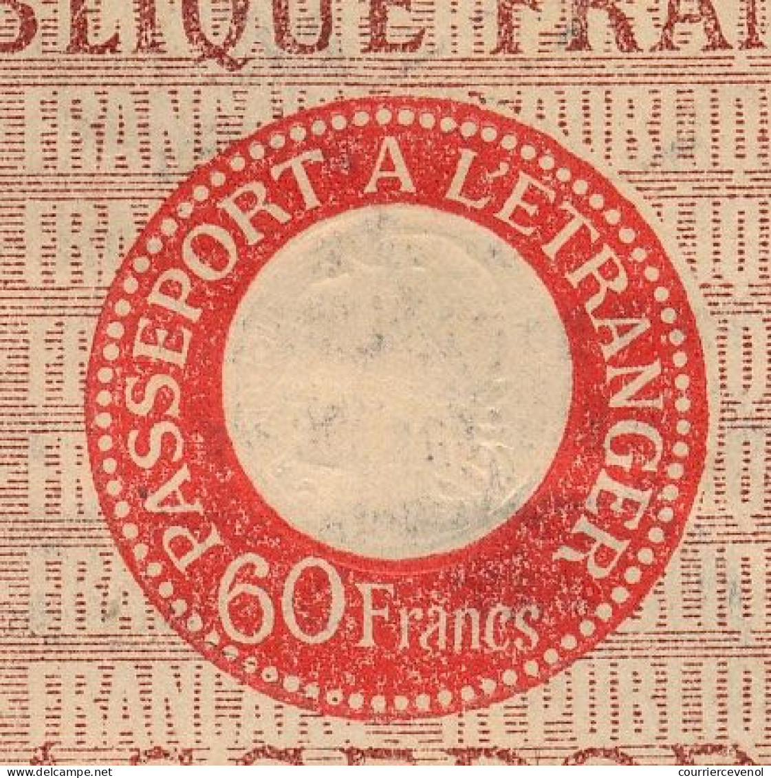 FRANCE - Passeport 60 Francs 1946/1949 - Vichy, Renouvelé Id. Timbre Fiscal 500 Francs + Visa Suisse / Fiscal - Unclassified