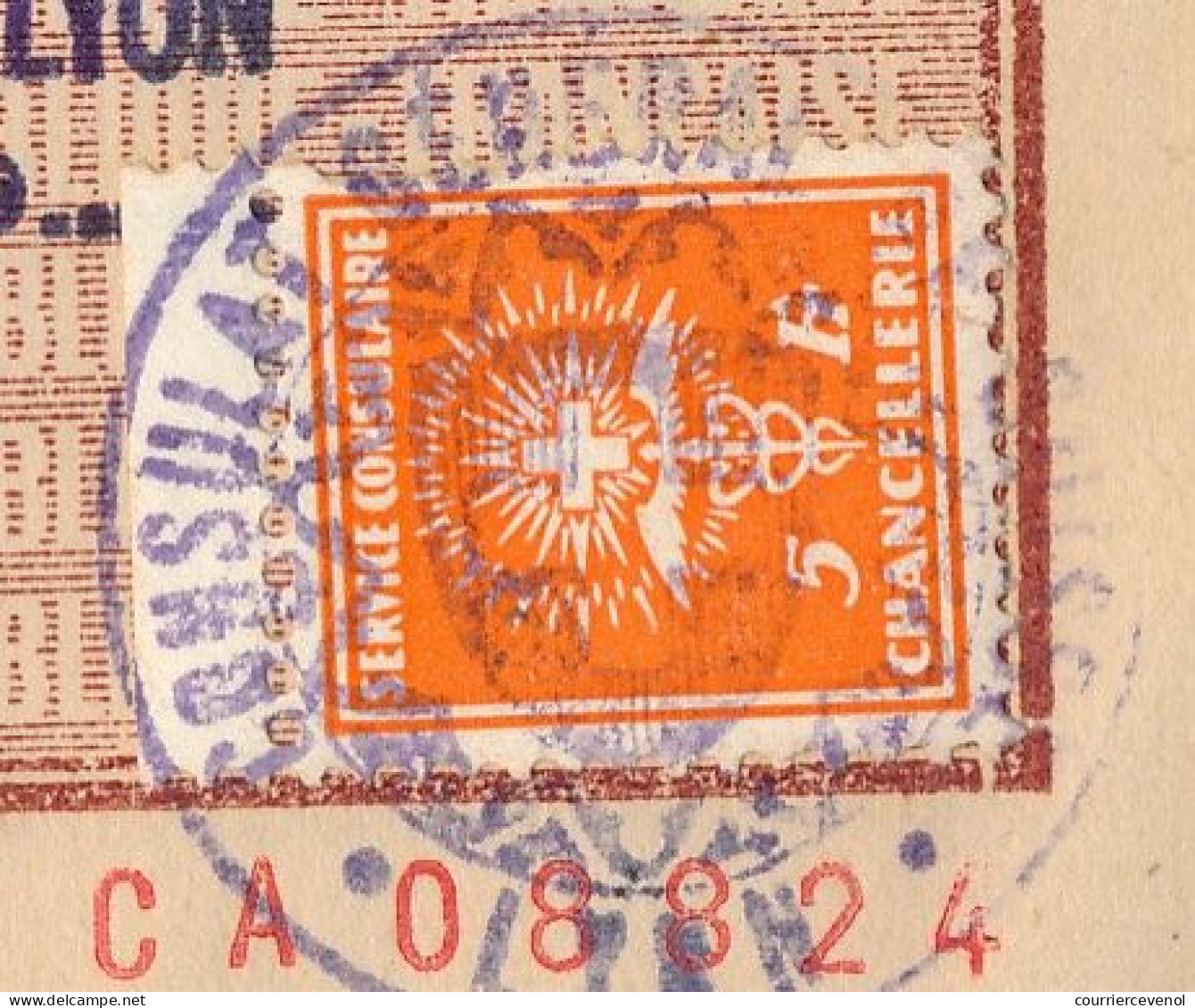 FRANCE - Passeport 60 francs 1946/1949 - Vichy, renouvelé id. timbre fiscal 500 francs + Visa Suisse / fiscal
