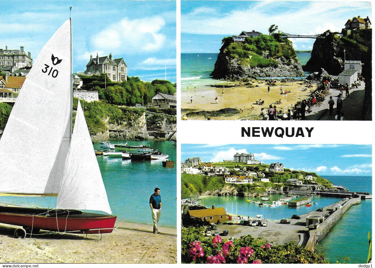 SCENES FROM NEWQUAY, CORNWALL, ENGLAND. UNUSED POSTCARD   Am8 - Newquay