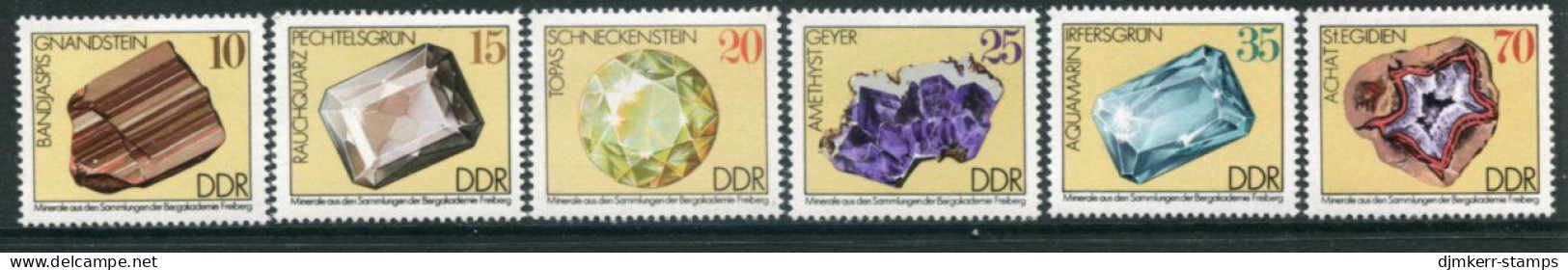 DDR / E. GERMANY 1974 Minerals And Crystals MNH / **.  Michel 2006-11 - Neufs