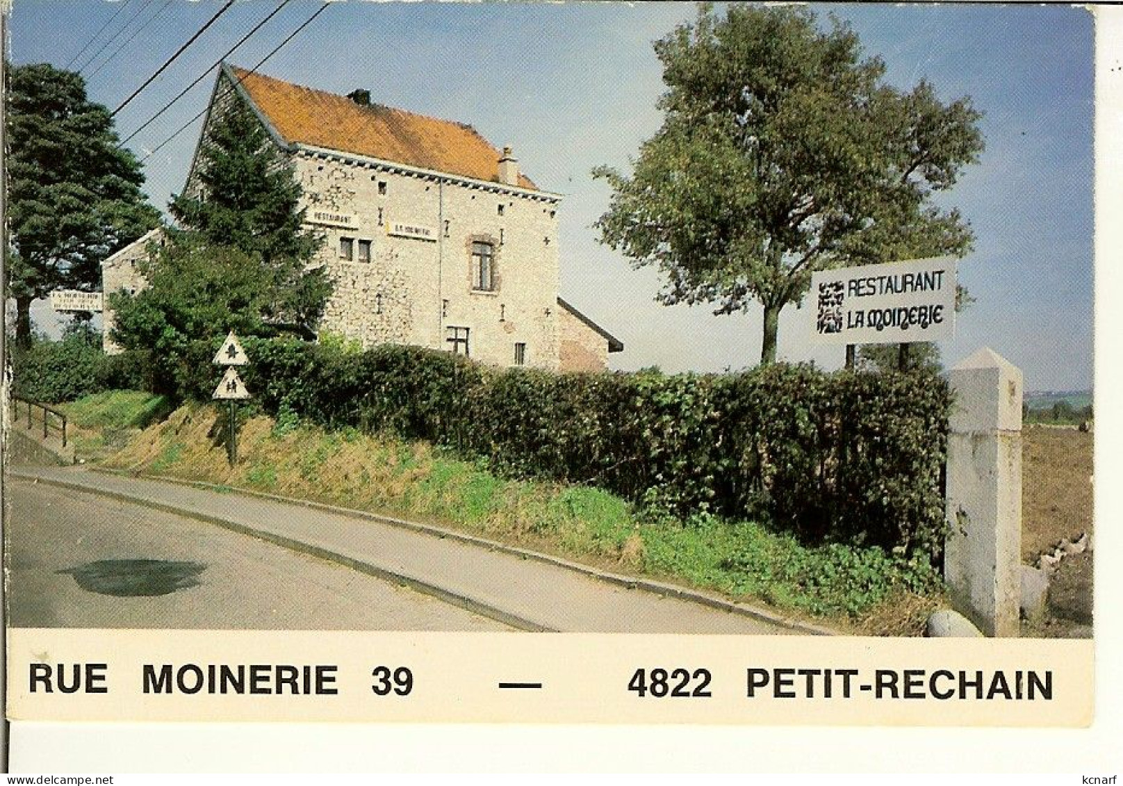 Petite Carte ? De PETIT RECHAIN " La Moinerie " Trace De Découpe - Verviers