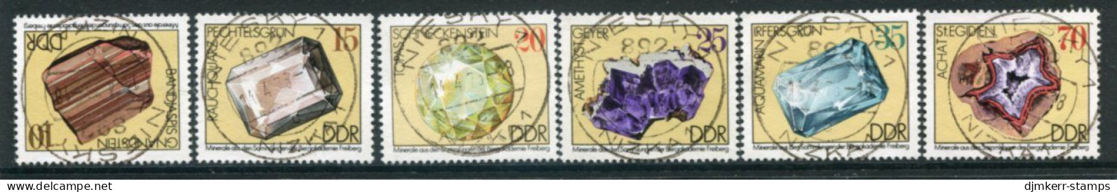 DDR / E. GERMANY 1974 Minerals And Crystals Used.  Michel 2006-11 - Used Stamps