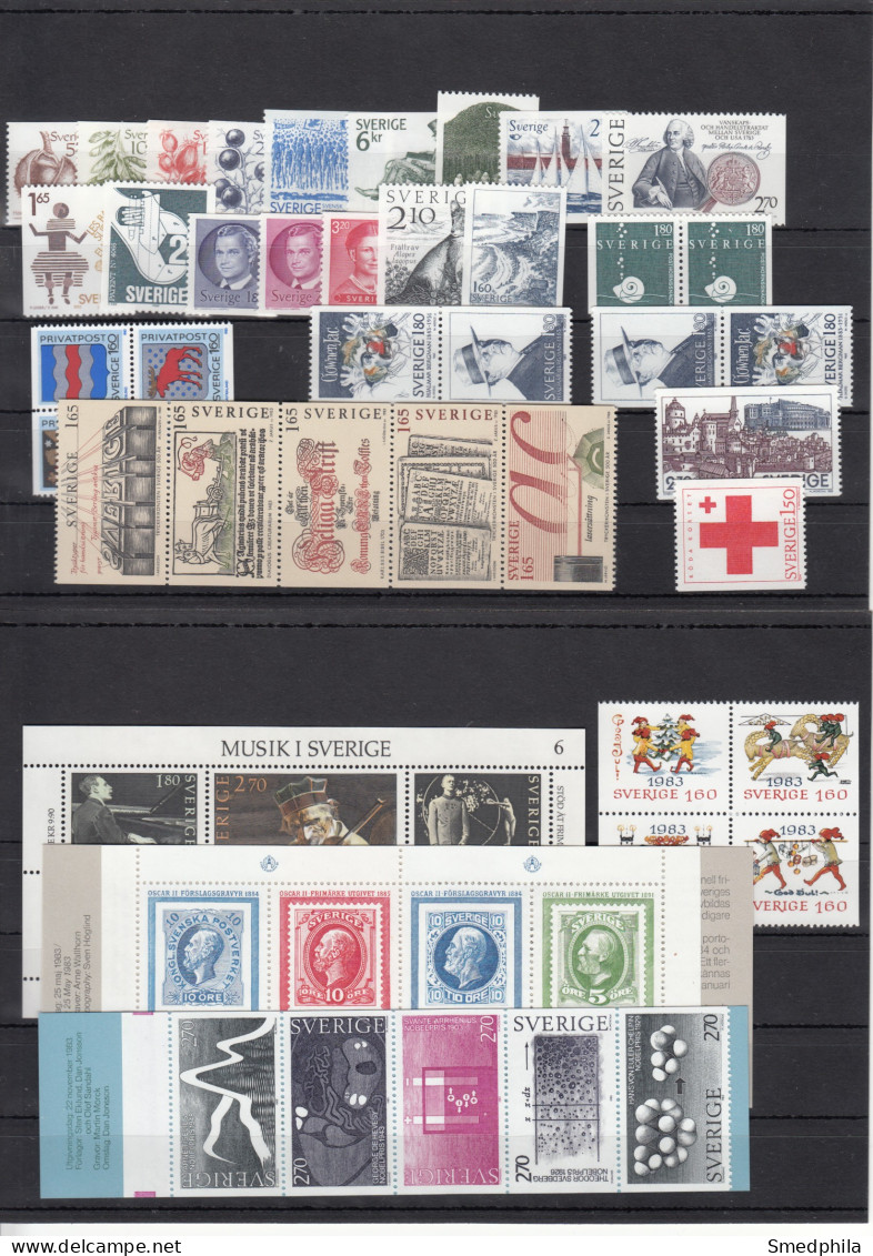 Sweden 1983 - Full Year MNH ** - Annate Complete