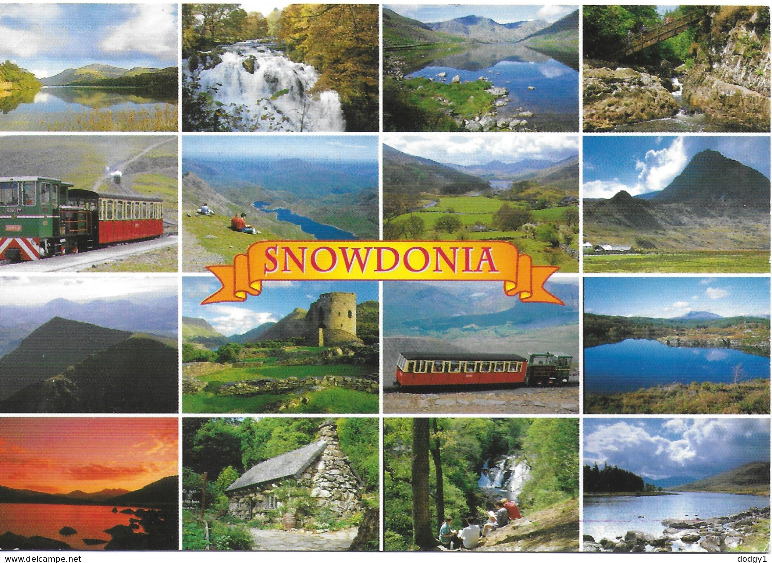 SCENES FROM SNOWDONIA, GWYNEDD, WALES. USED POSTCARD   Ag1 - Gwynedd