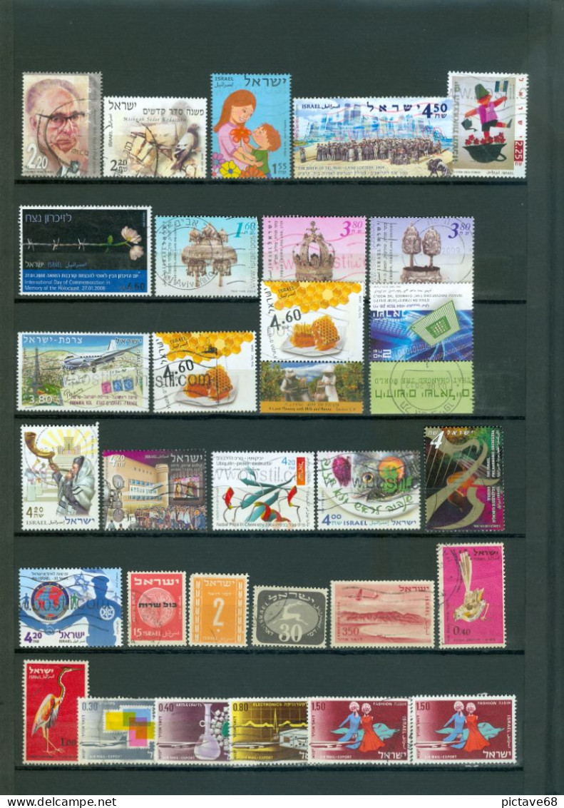 ISRAEL / LOTS DE TIMBRES NEUFS** ET OBLITERES - Collections, Lots & Séries