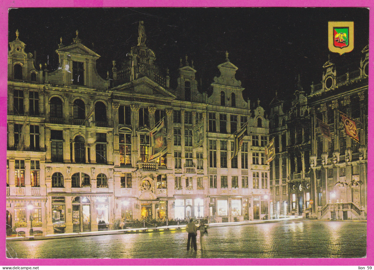 292347 / Belgium Brussels - Market Place By Night PC Used (O) 1994 - 30 Fr King Albert II Belgique Belgien Belgio - Brüssel Bei Nacht