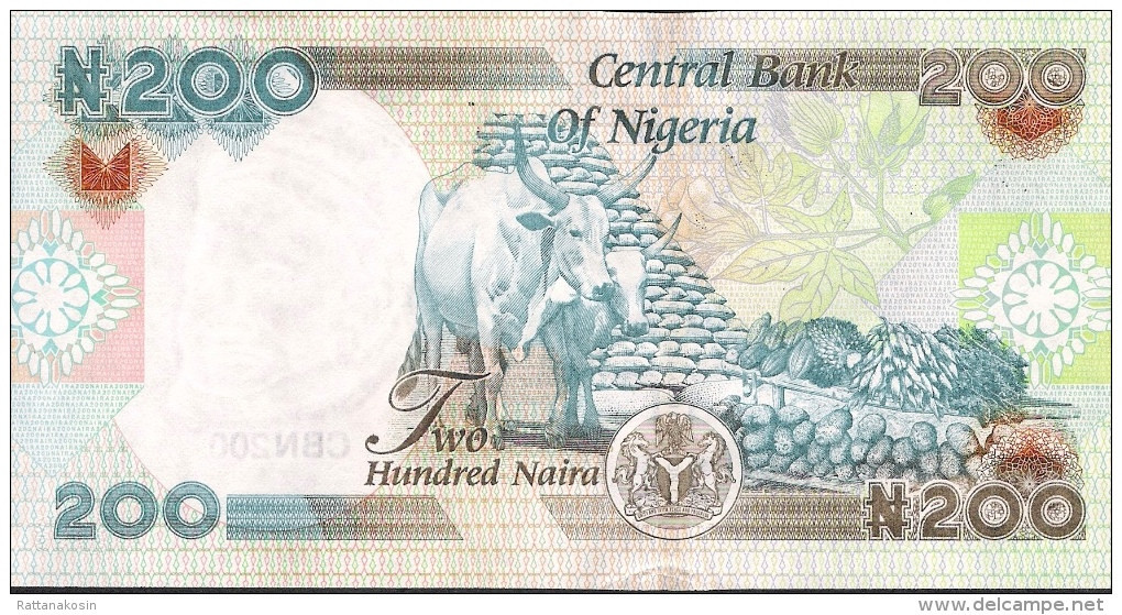 NIGERIA P29u  200 NAIRA  2015 #A/57    UNC. - Nigeria