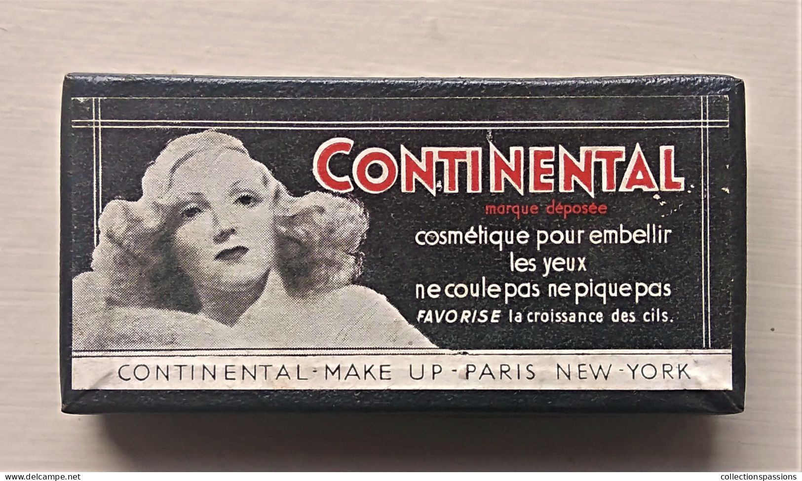 - Ancienne Boite De Fard à Cils - CONTINENTAL - Couleur Brun - - Accessoires