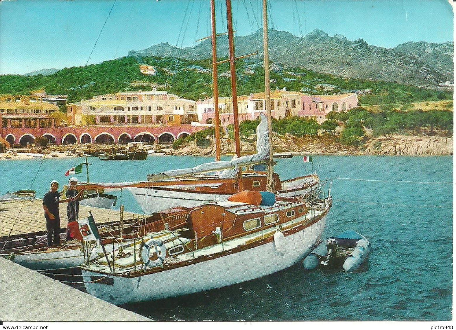 Arzachena, Porto Cervo (Olbia) Porticciolo Con Yachts, Marina With Yachts, Port De Plaisance Avec Yachts - Olbia
