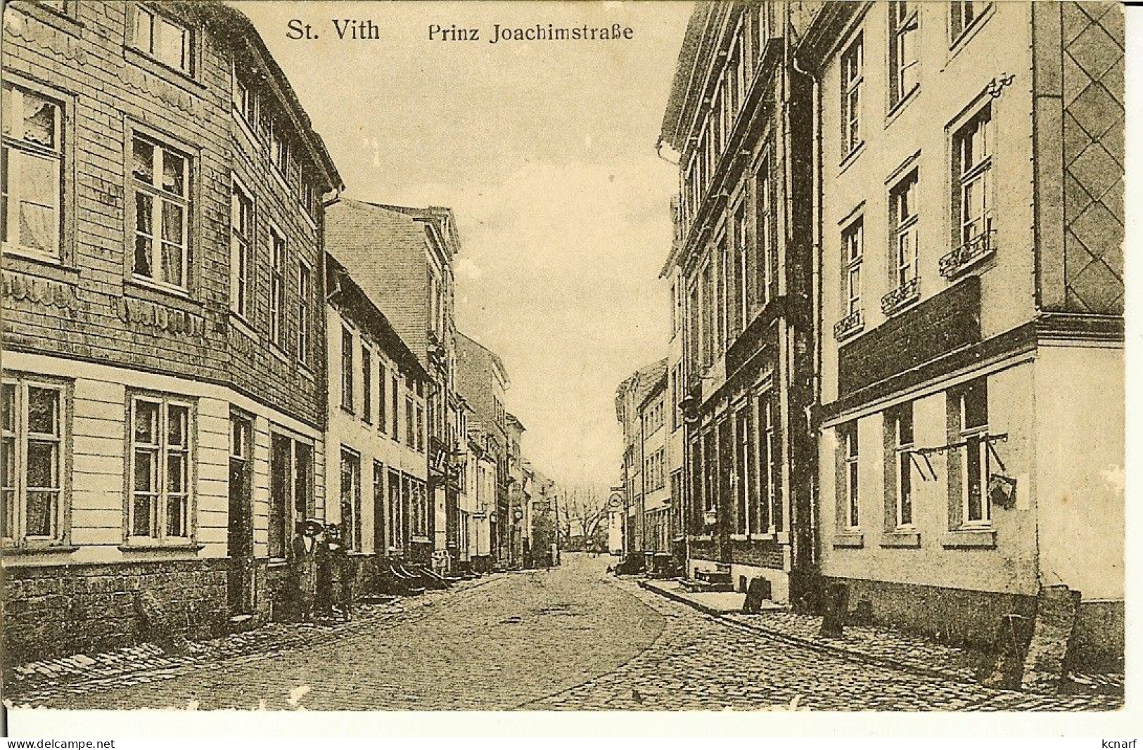 CP De ST VITH " Prinz Joachimstrasse " + Cachet Poste Militaire Belge Nr 9 De 1920 - Sankt Vith