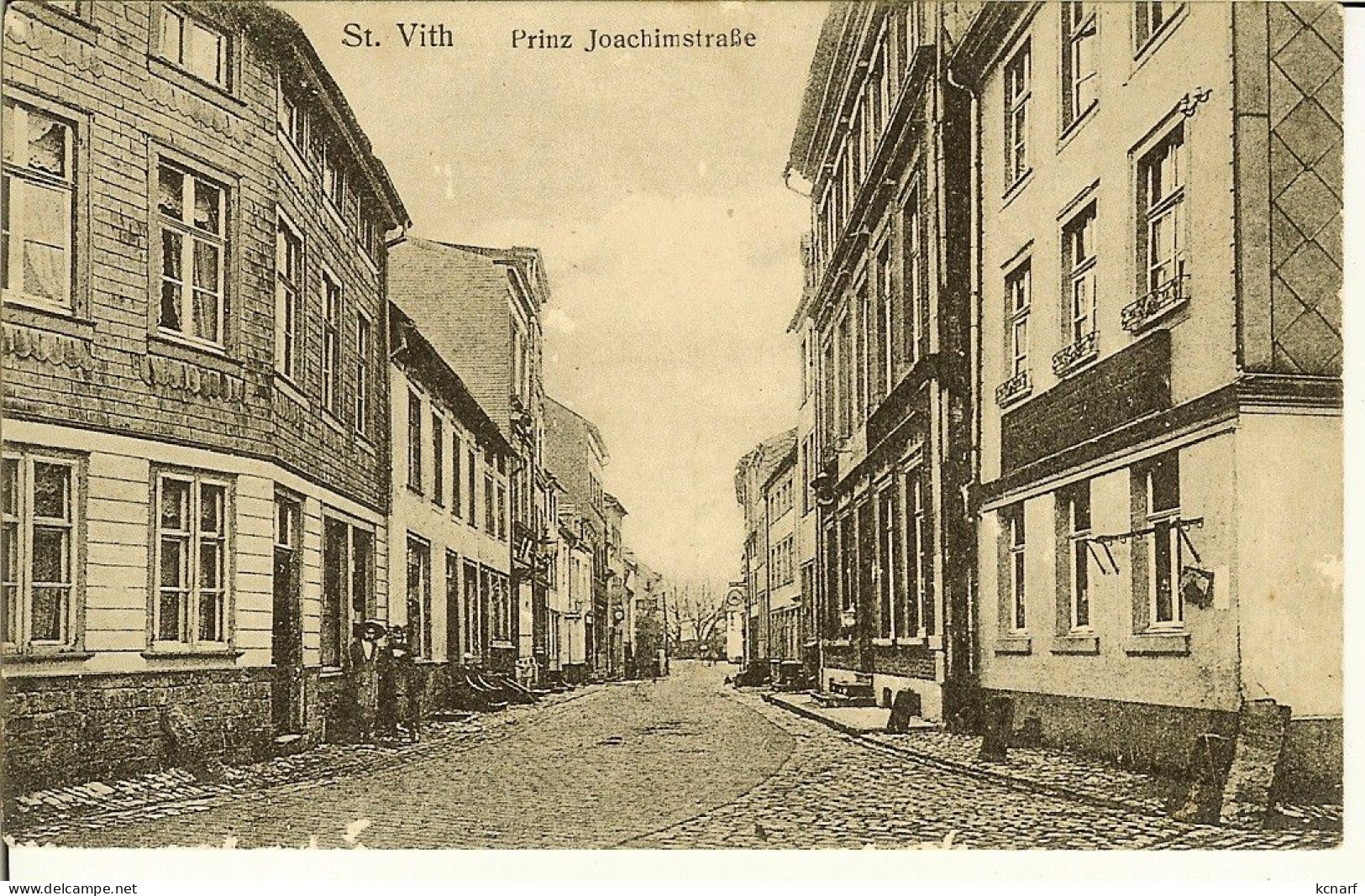 CP De ST VITH " Prinz Joachimstrasse " + Cachet Poste Militaire Belge Nr 9 De 1920 - Saint-Vith - Sankt Vith