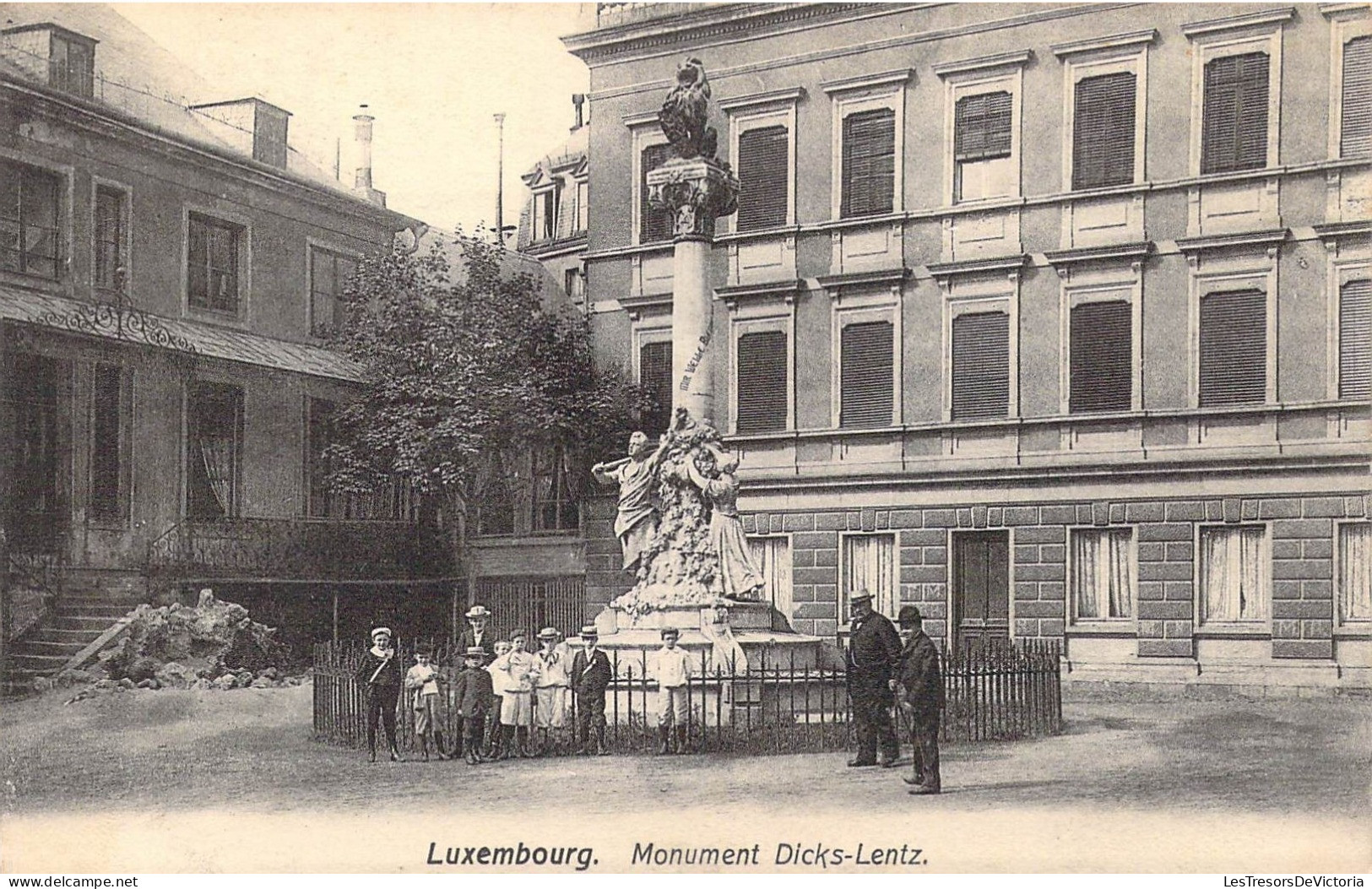 LUXEMBOURG - Monument Dicks-lentz - Carte Postale Ancienne - Luxemburg - Stadt