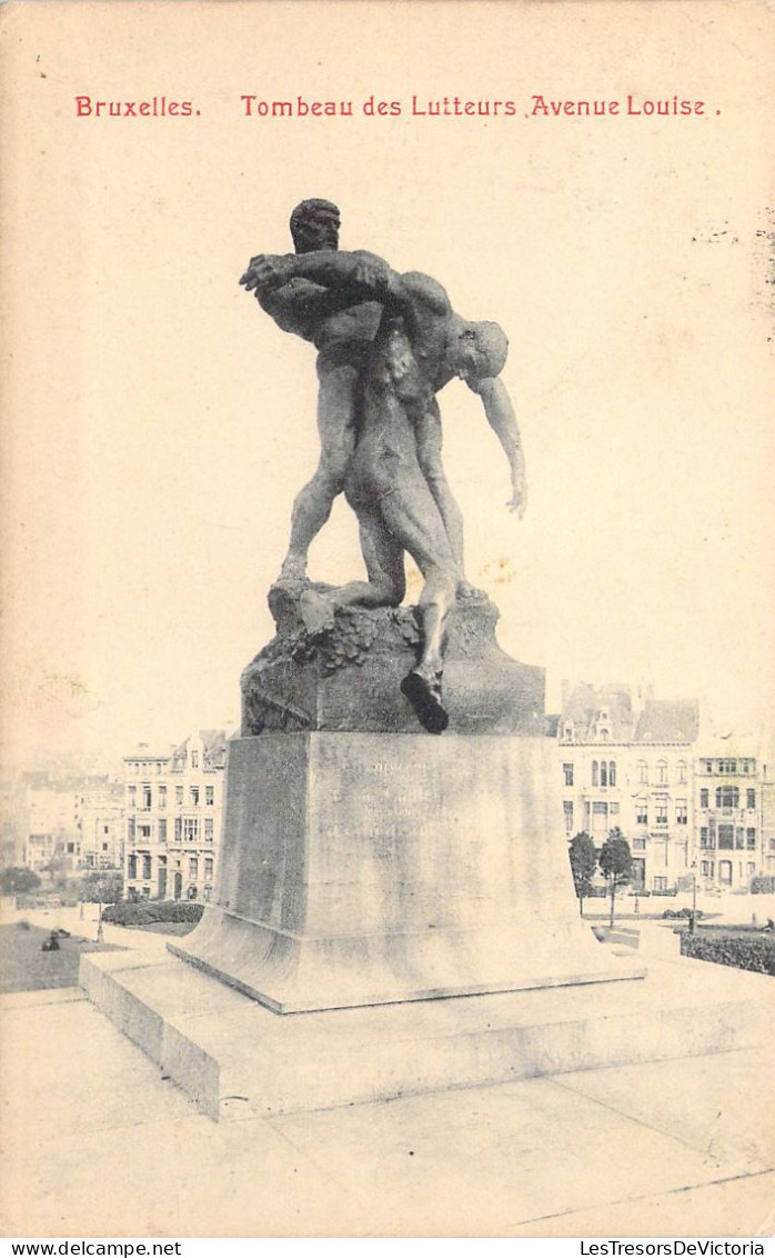 BELGIQUE - BRUXELLES - Tombeau Des Lutteurs Avenue Louise - Carte Poste Ancienne - Avenues, Boulevards