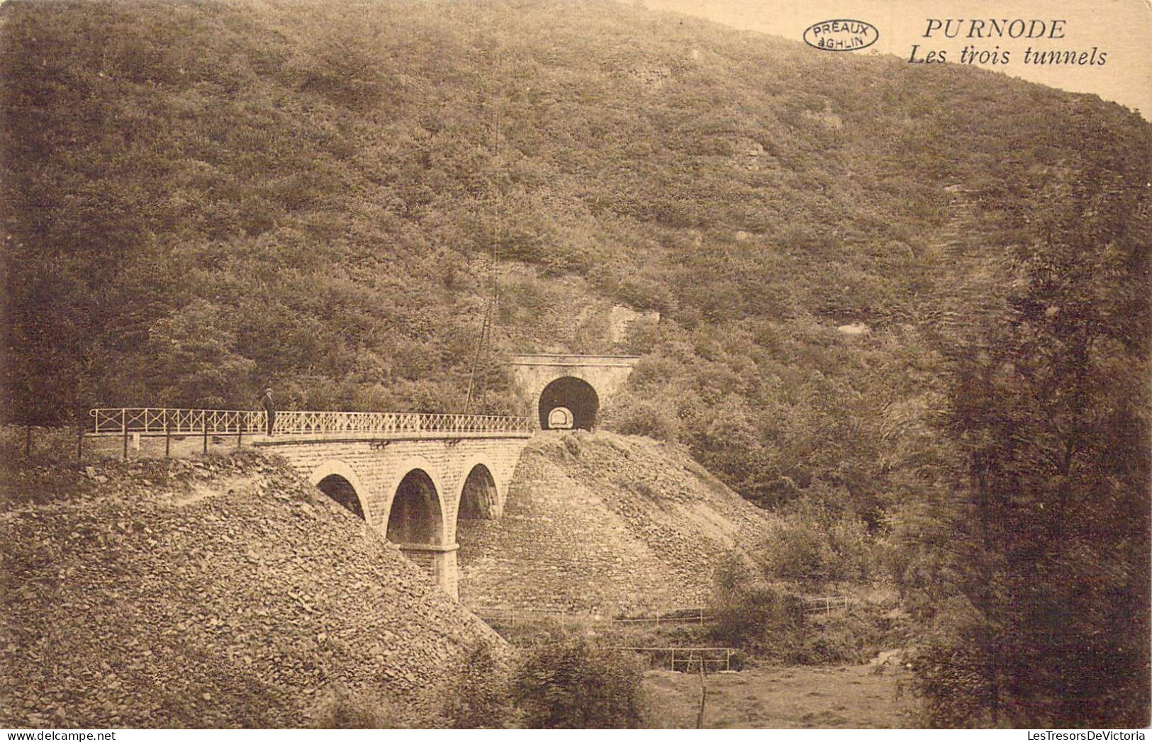 BELGIQUE - Purnode - Les Trois Tunnels - Carte Postale Ancienne - Yvoir