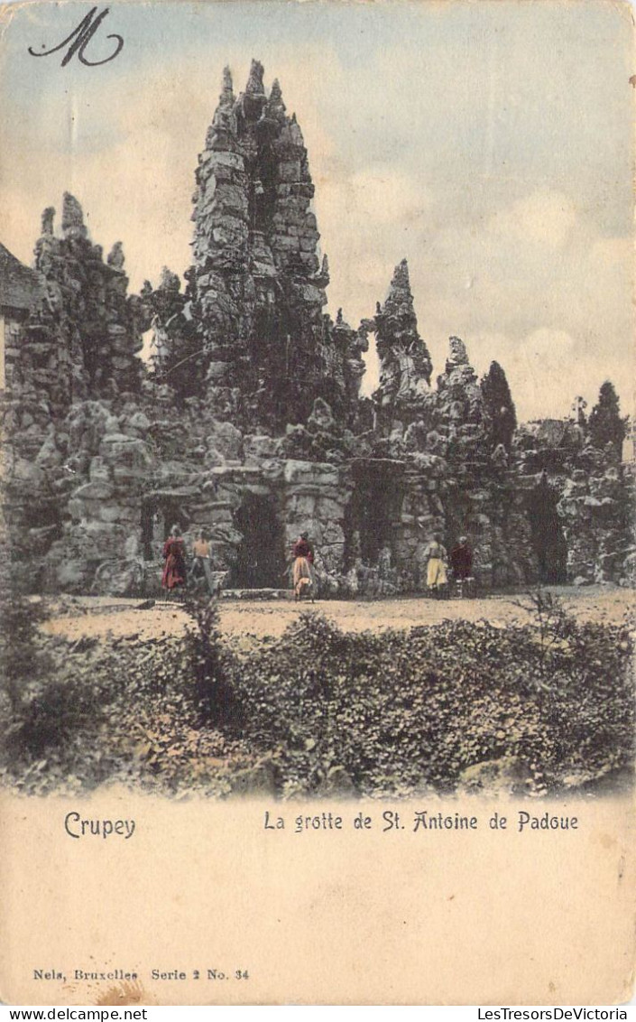 BELGIQUE - Crupey - La Grotte De St. Antoine De Padoue - Carte Postale Ancienne - Otros & Sin Clasificación
