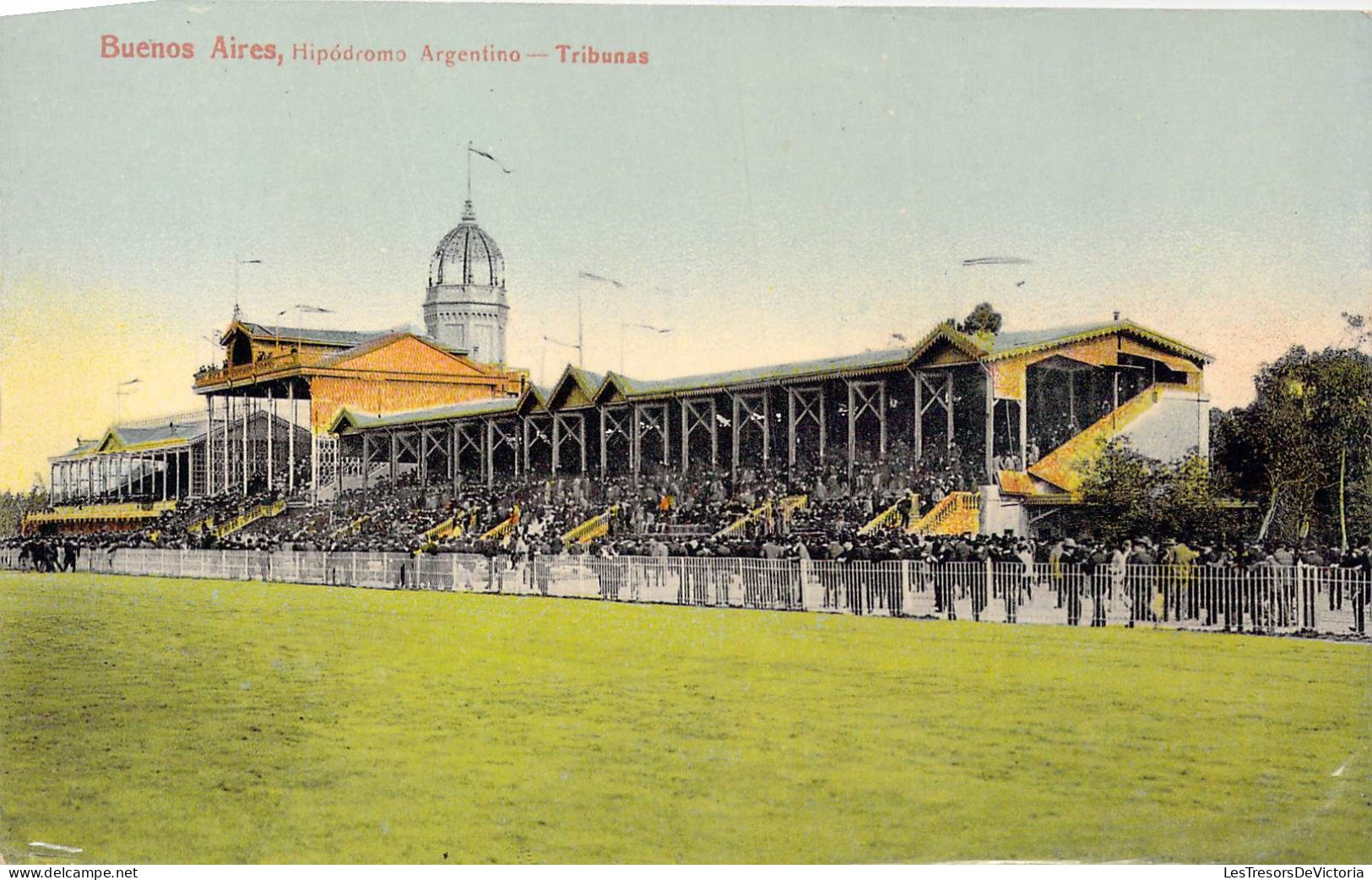 ARGENTINE - Buenos Aires - Hipodromo Argentino - Tribunas - Carte Postale Ancienne - Argentinië