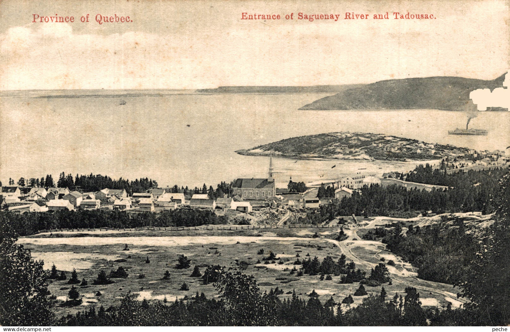 N°104599 -cpa Entrance Et Saguenay River And Tadousac - Saguenay