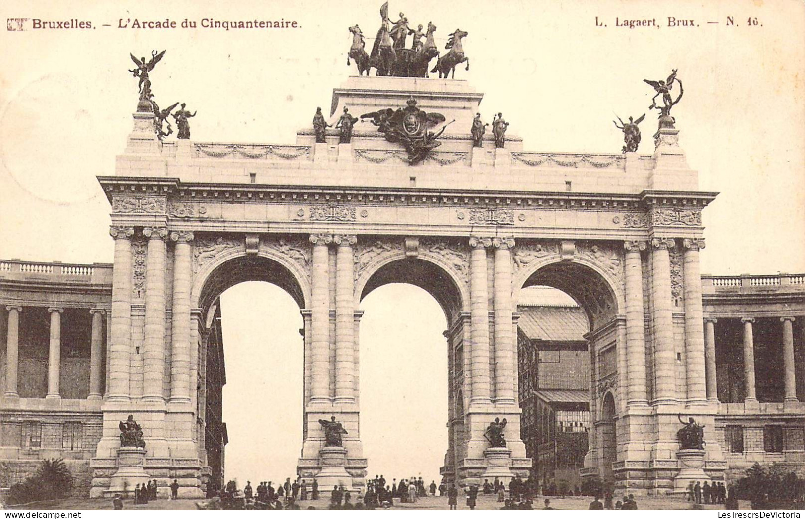 BELGIQUE - BRUXELLES - L'Arcade Du Cinquantenaire - Edit L Lagaert - Carte Poste Ancienne - Weltausstellungen