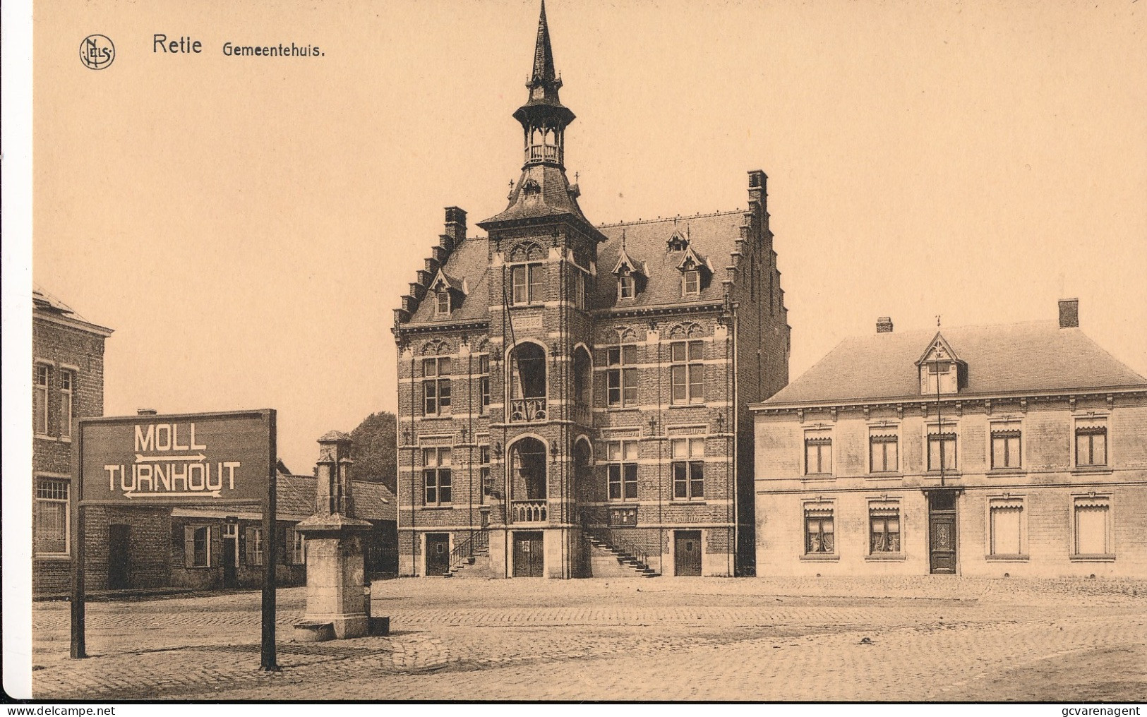 RETIE    HET GEMEENTEHUIS       2 SCANS - Retie