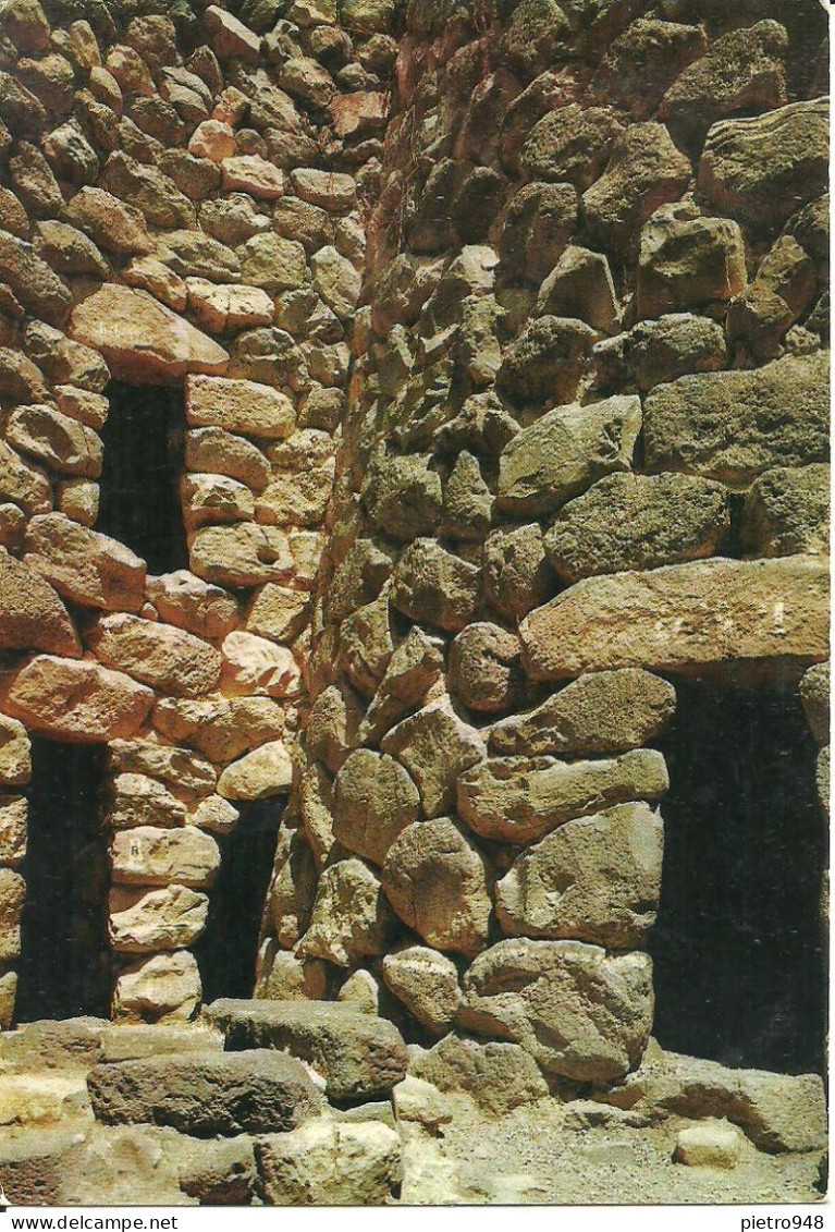 Barumini (Carbonia) Nuraghe Su Nuraxi, Veduta Del Cortile Con L'Ingresso Alle Varie Torri - Carbonia