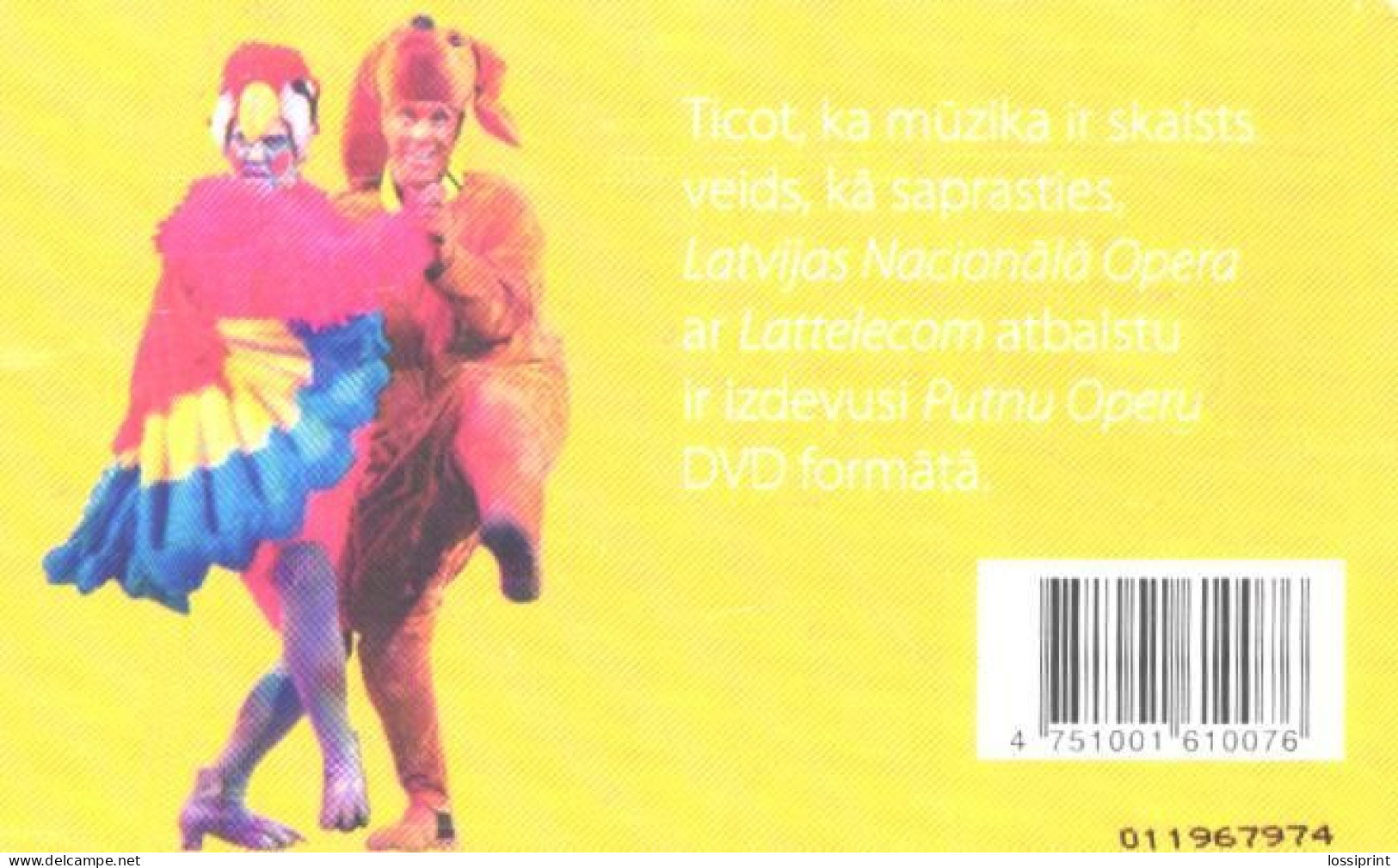 Latvia:Used Phonecard, Lattelekom, 2 Lati, Latvia National Opera, 2009 - Lettland