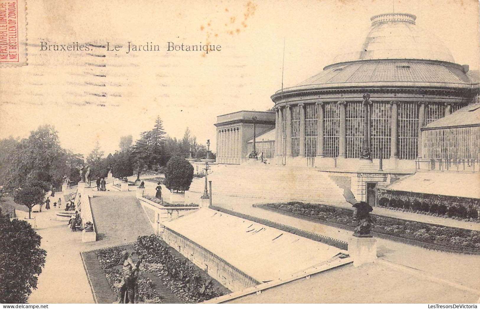 BELGIQUE - BRUXELLES - Le Jardin Botanique - Carte Poste Ancienne - Other & Unclassified