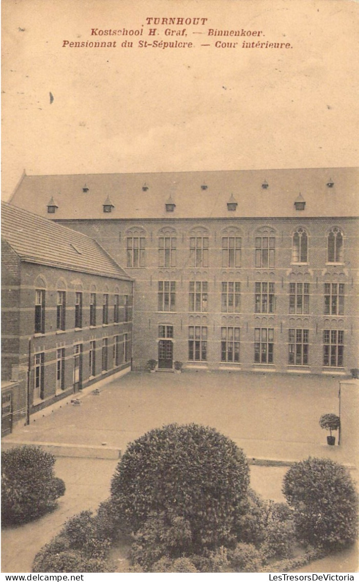 BELGIQUE - Turnhout - Pensionnat De St-Sépulcre - Cour Intérieure - Carte Postale Ancienne - Turnhout