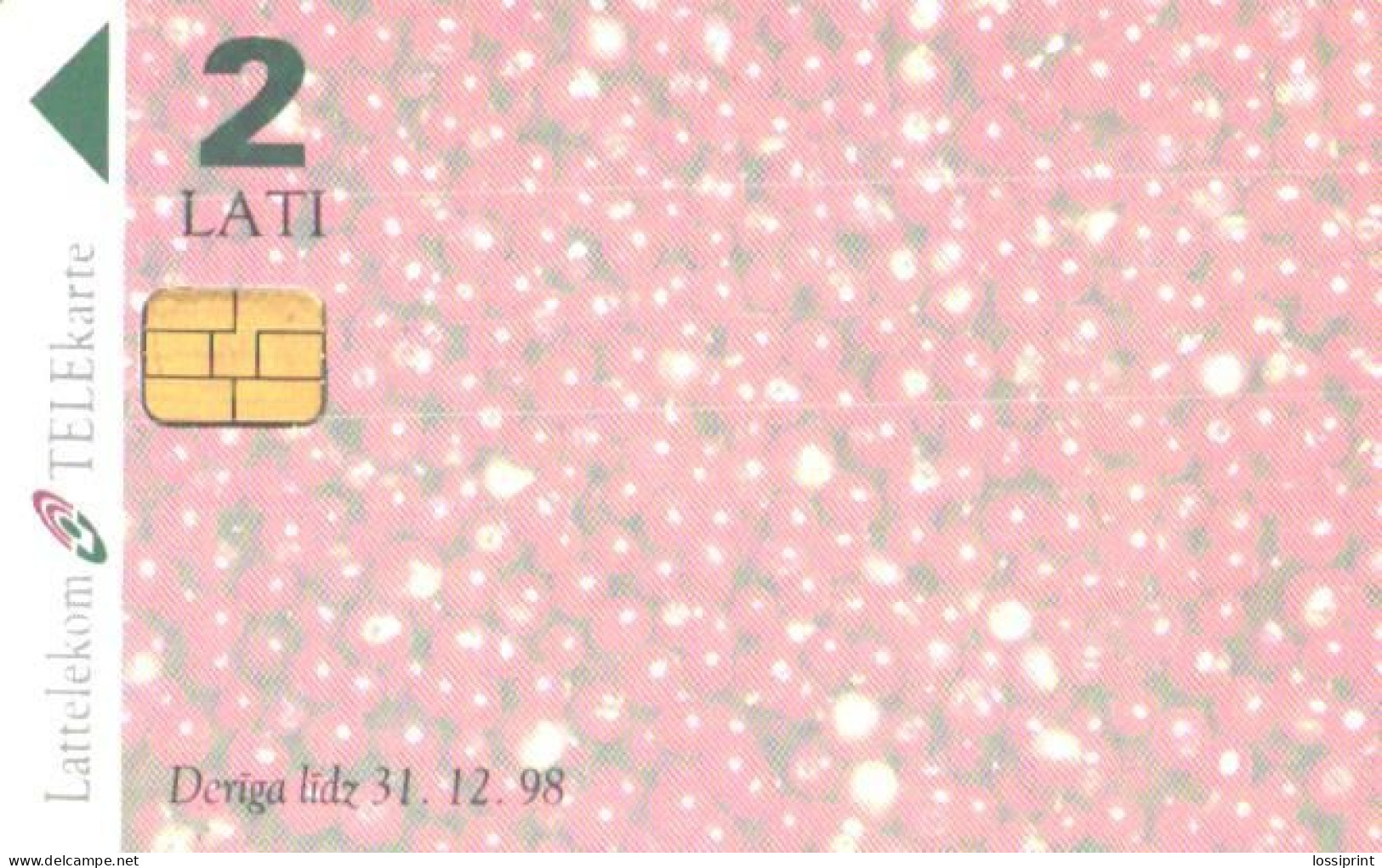 Latvia:Used Phonecard, Lattelekom, 2 Lati, Berries, 1998 - Lettonia