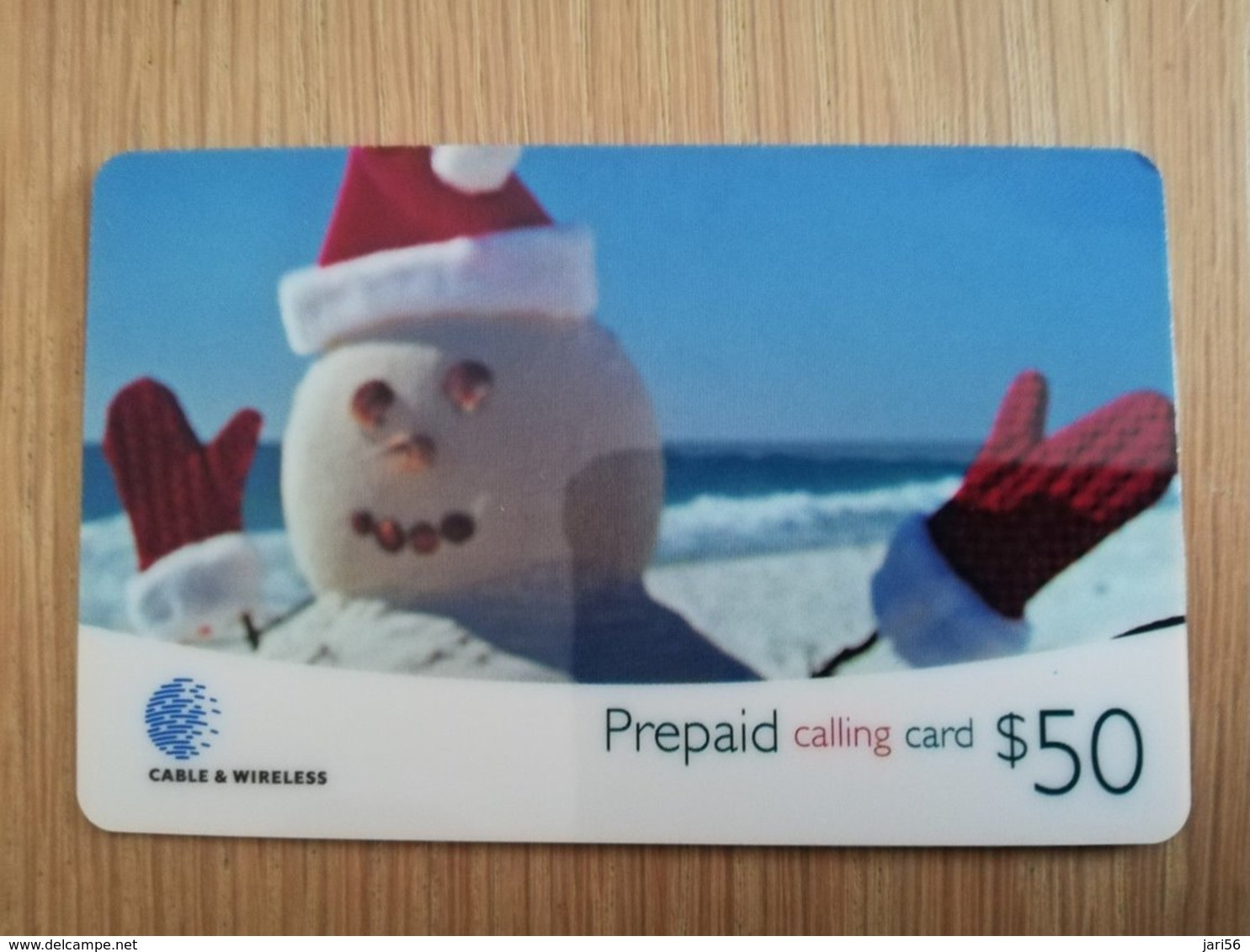 ST LUCIA   $ 50 ,- Stl-p4     SNOWMAN    Prepaid  MINT  Card  ** 13563 ** - Sainte Lucie