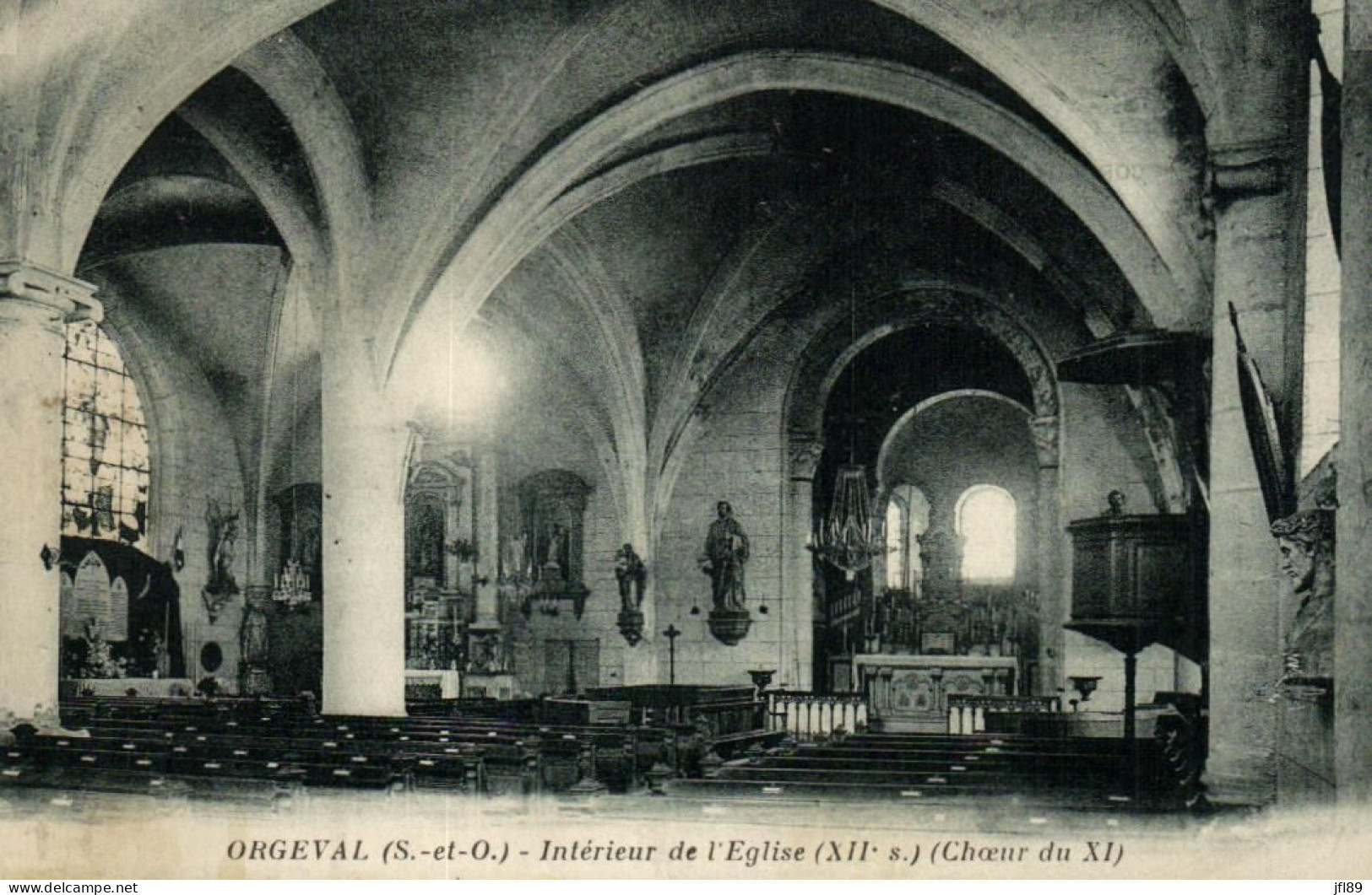 10688 - Cartes Postales  Europe > France > Yvelines > Orgeval (78) Interieur De L'Eglise Xii°Siecle Et Choeur Du XI° S. - Orgeval