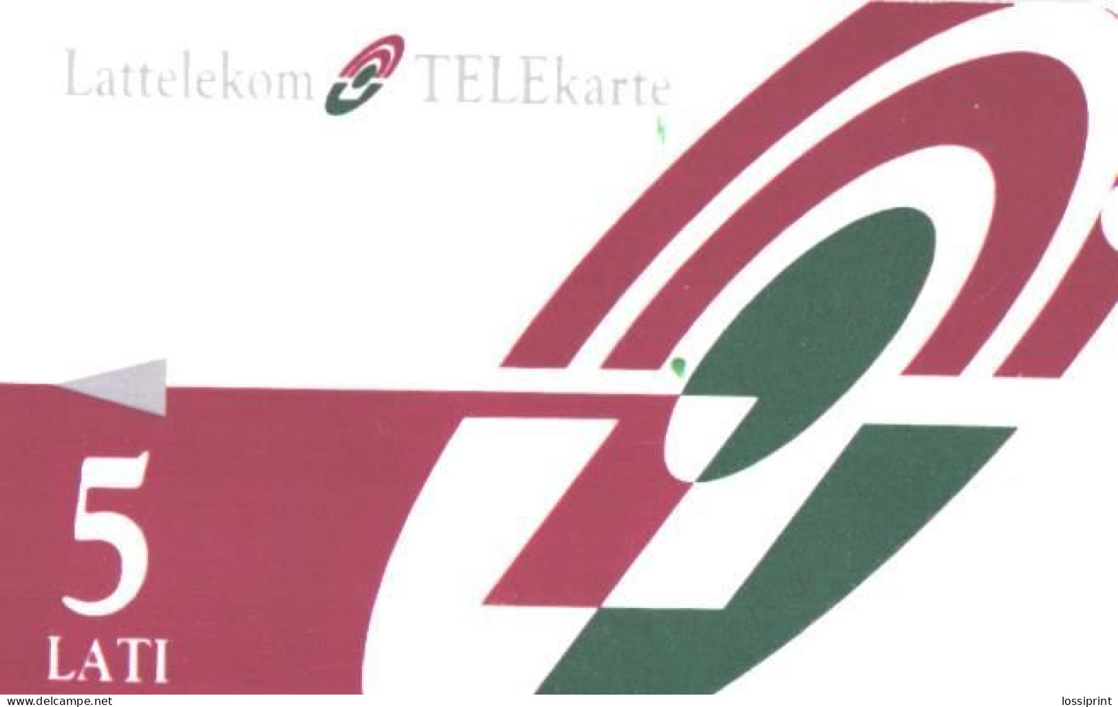 Latvia:Used Phonecard, Lattelekom, 5 Lati - Latvia
