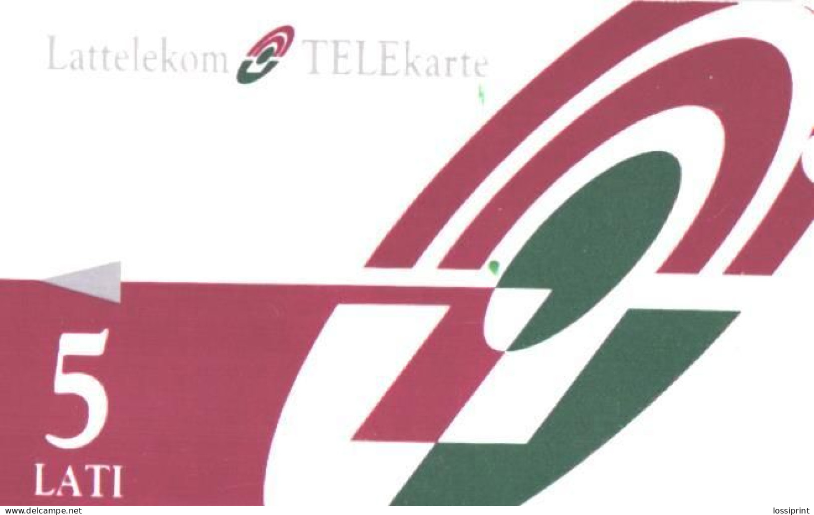 Latvia:Used Phonecard, Lattelekom, 5 Lati - Lettonia