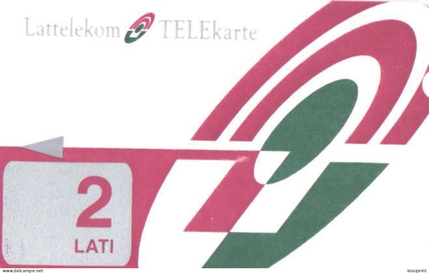 Latvia:Used Phonecard, Lattelekom, 2 Lati, A - Lettland