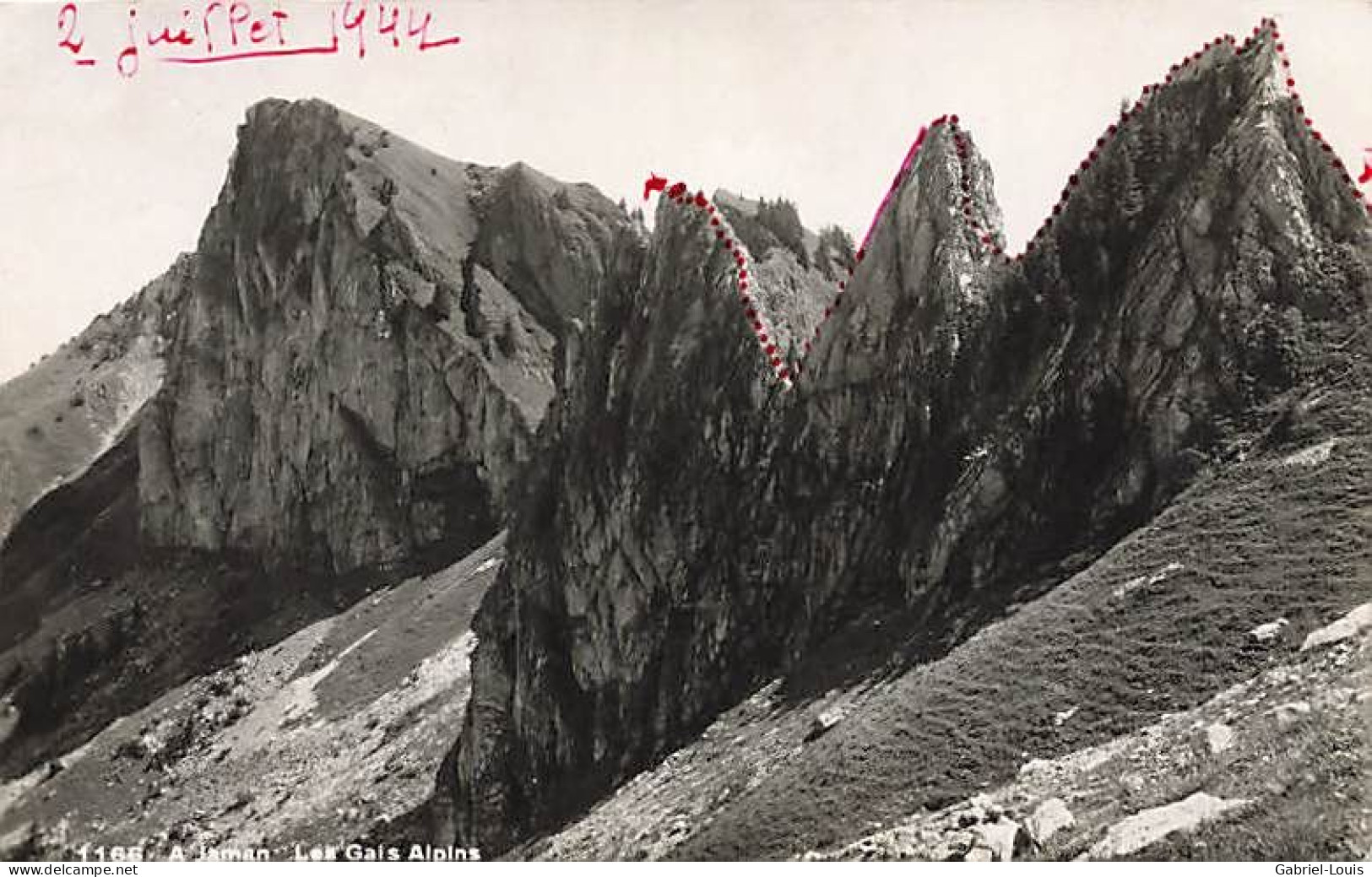 A Jaman Les Gais Alpins 1944 Les Avants Sur Montreux - Montreux